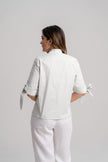 Blusa a rayas para dama verde