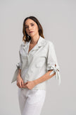 Blusa a rayas para dama verde