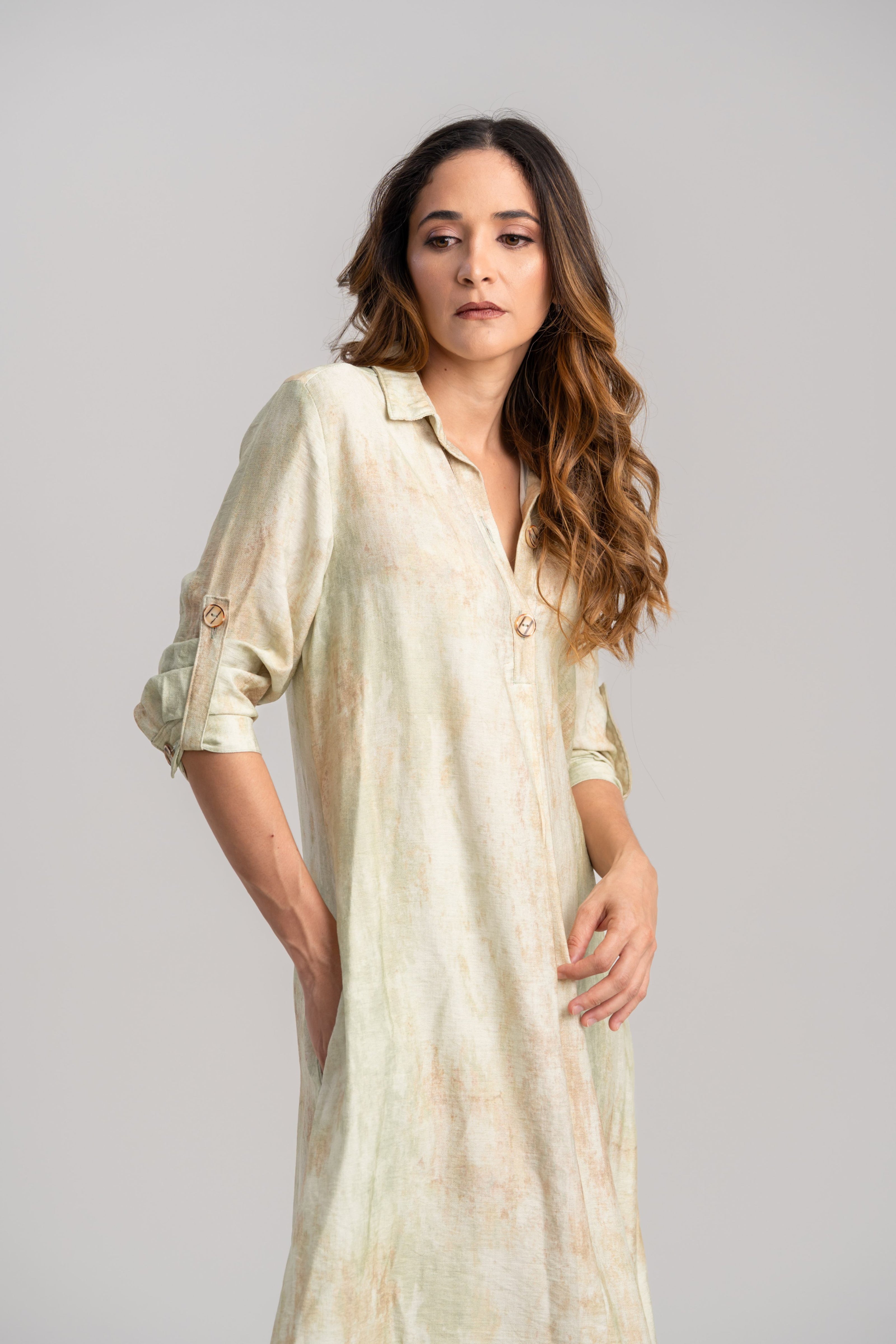 Vestido verde elegante