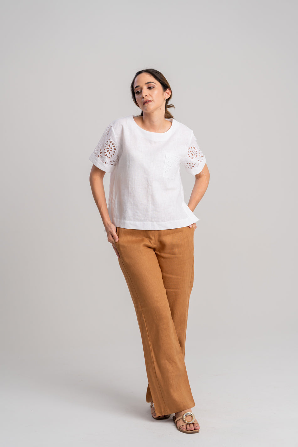 Blusa de Lino 261S02 frente 