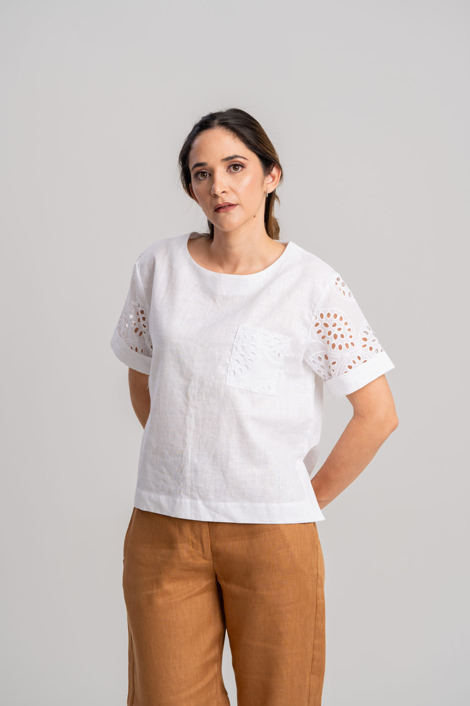 Blusa de lino 261S02