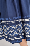 Vestido azul oscuro midi