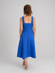 Vestido azul rey midi