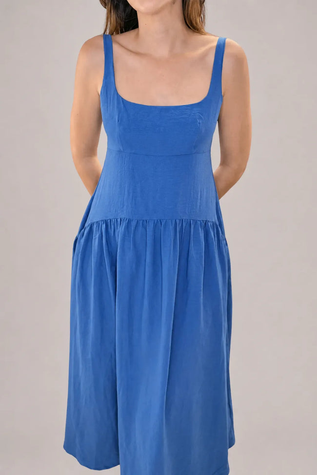 Vestido azul elegante