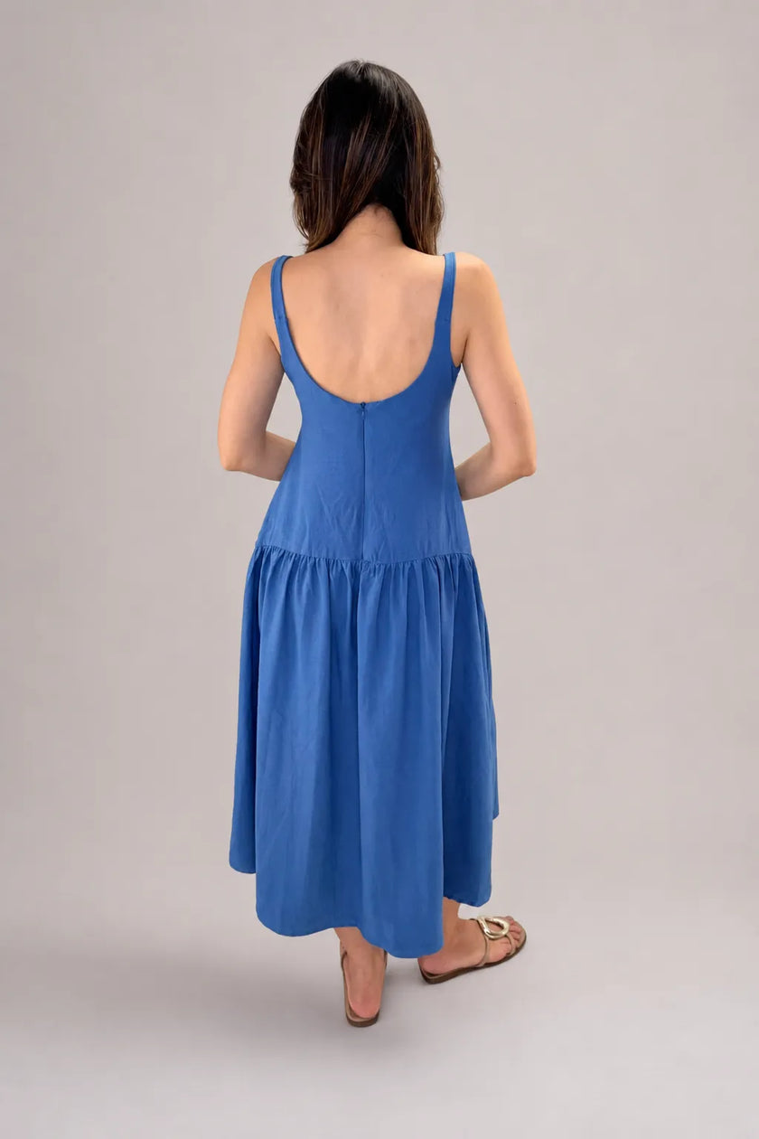Vestido azul elegante