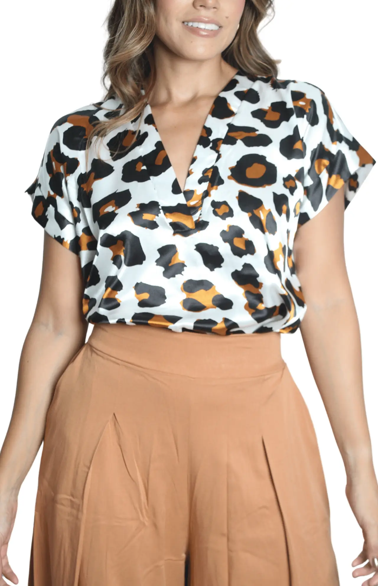 Blusas en animal print on sale