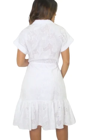 Vestido Veraniego Guipur en Blanco